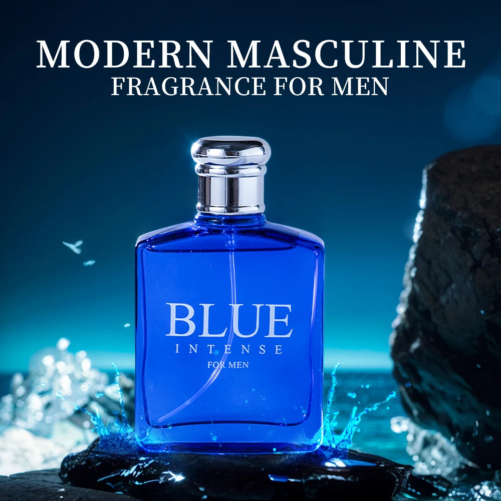 BLUE CHARM Eau de Parfum Spray 3.4 Ounce / 100 Ml Multi-Layered Fragrance Aromatic Fragrance for Men Men's EDP Perfumes Fruit